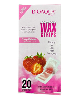 BioAqua Wax Strips with Strawberry for Sensitive Skin