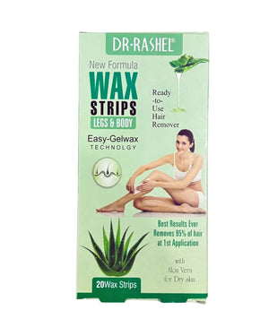 Dr. Rashel Wax Strips Legs & Body with Aloe Vera