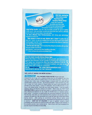 Veet Wax Strips Legs & Body with Vitamin E & Almond Oil