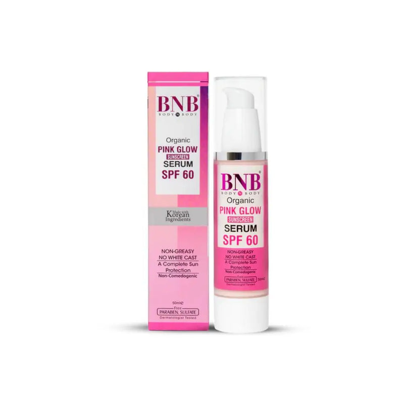 BNB Pink Glow SPF 60 Serum – Broad Sunscreen & Radiant Glow