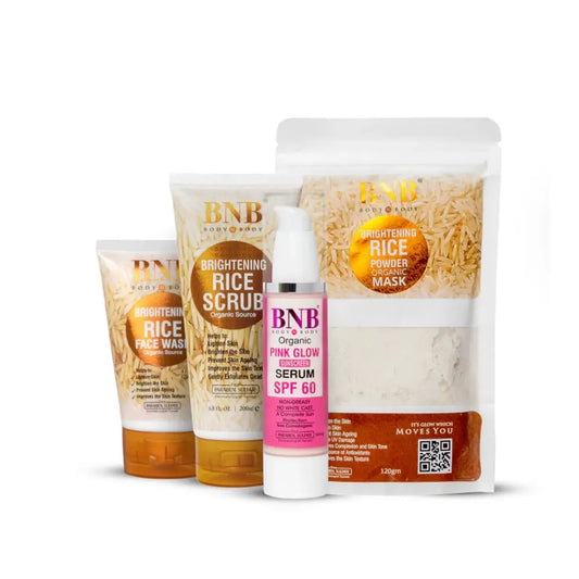 BNB Opulent Glow Bundle – Rice Skincare & Pink Glow SPF – Buy Online in Pakistan | Derma.pk
