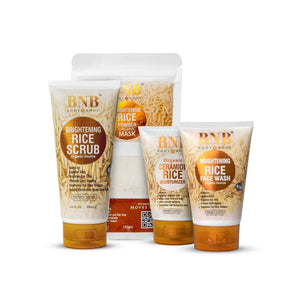 BNB Rice Bliss Bundle – Facewash, Scrub & Moisturizer for Radiant Skin