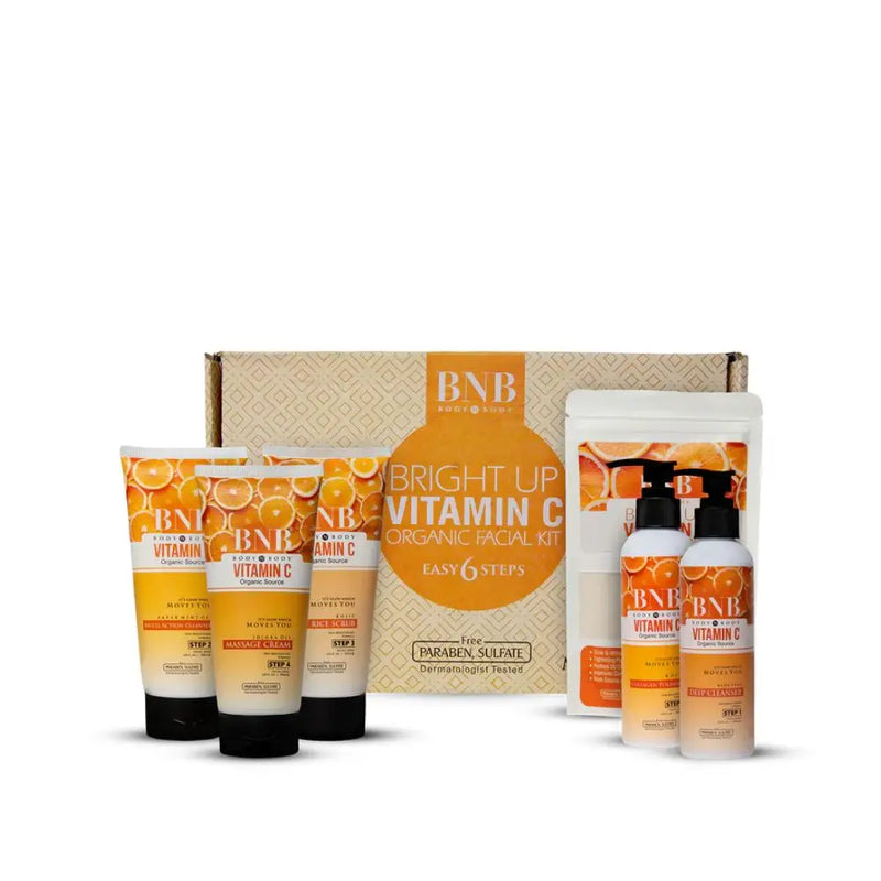 BNB Vitamin C Facial Kit – Cleanser, Scrub, Polisher & Face Mask