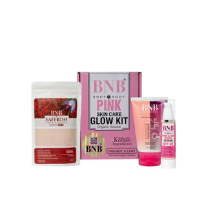 BNB Pink Glow Kit – Facewash, Saffron Mask & SPF
