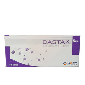 Dastak 5mg desloratadine antihistamine tablets pack front