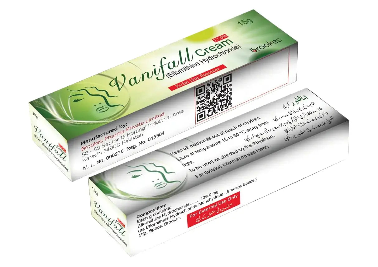 Vanifall Cream Facial Hair Removal - Eflornithine | Derma.pk