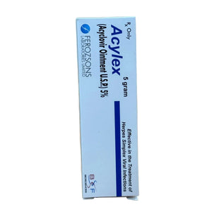 Acylex Acyclovir 5% Ointment for Herpes Simplex & Cold Sores (5g)