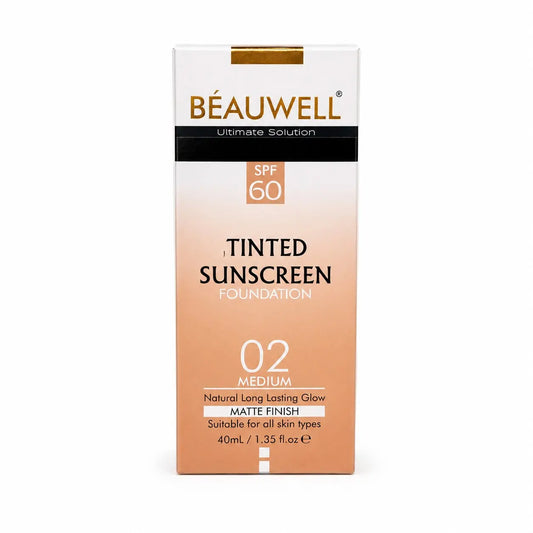 Beauwell Tinted Sunscreen SPF60 Medium