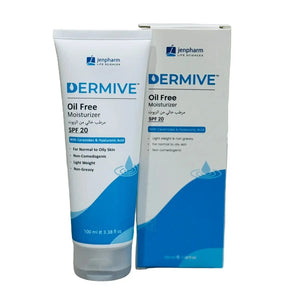 Dermive Oil-Free Moisturizer — Ceramides + Hyaluronic Acid + SPF 20 — 100ml