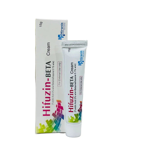 Hifuzin-Beta Cream 15g — Fusidic Acid & Betamethasone Topical Cream | Derma.pk