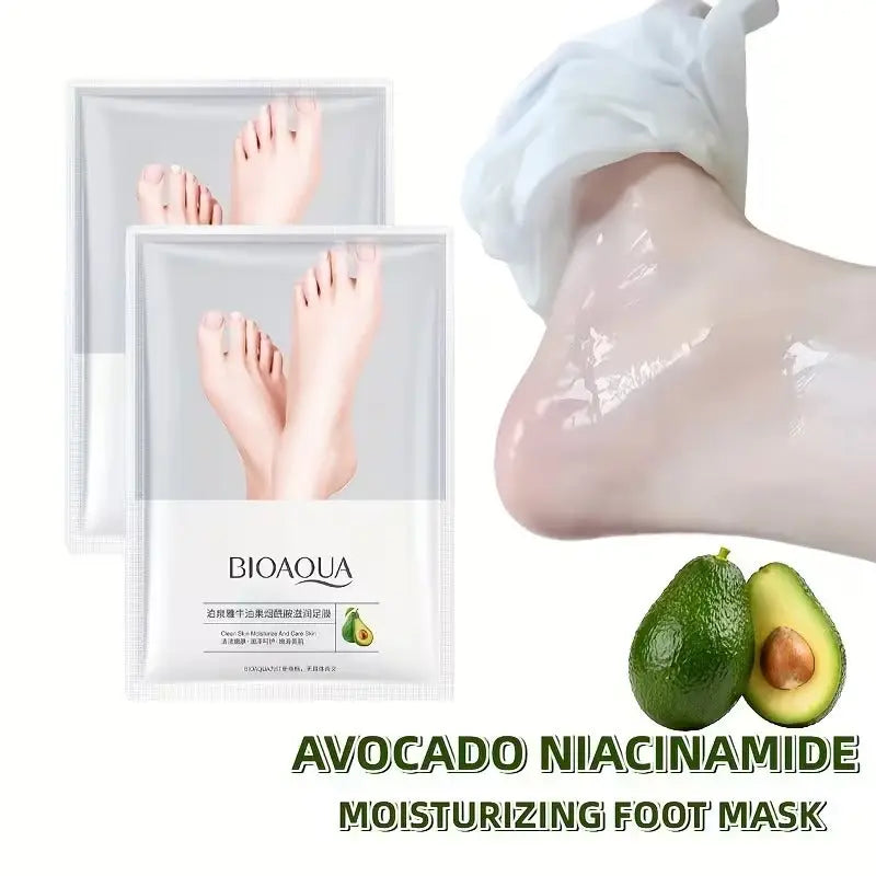 Bioaqua Avocado Niacinamide Foot Mask nourishing foot care for dry rough heels – View Product Detail
