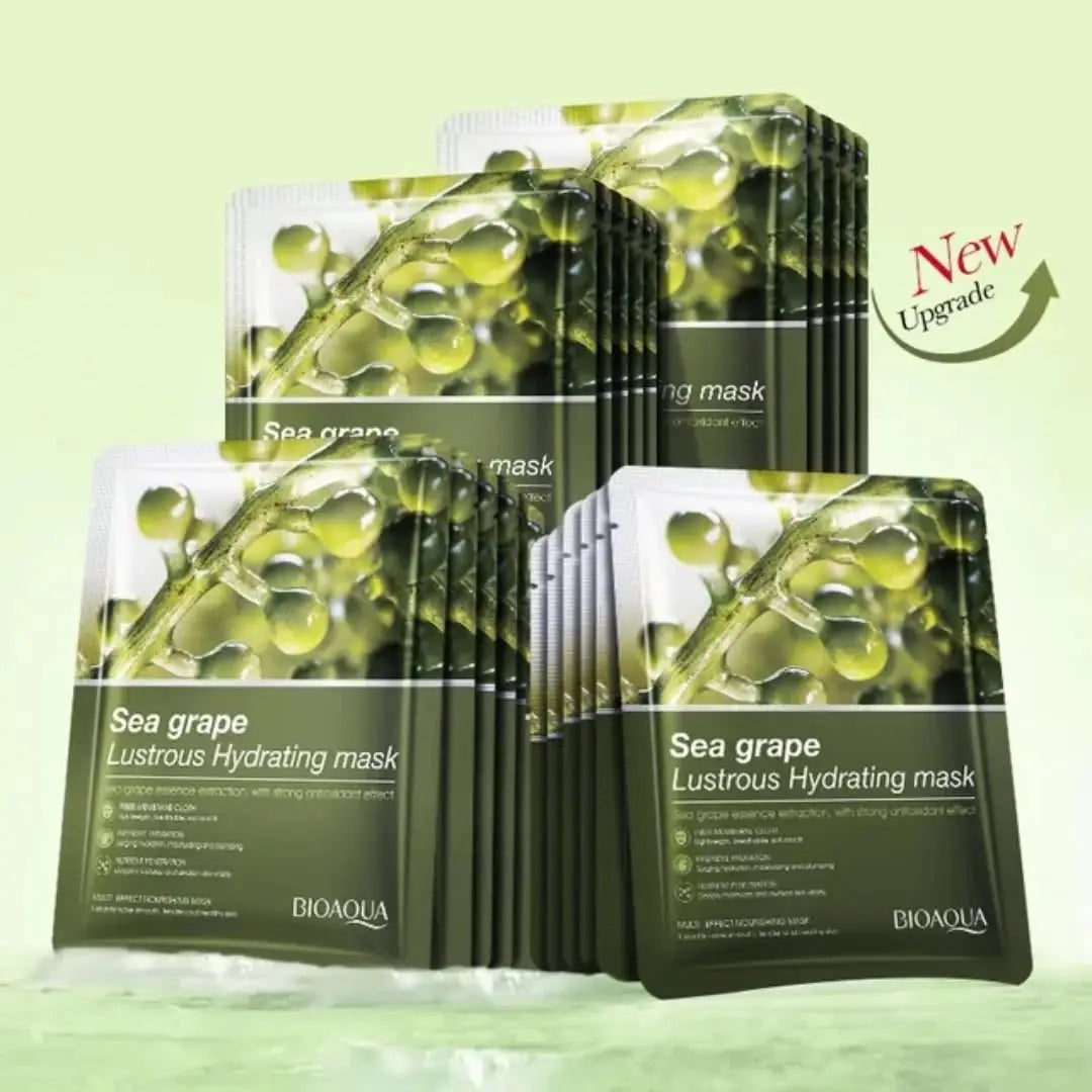 BioAqua Sea Grape Lustrous Mask - Nourishing plant fiber sheet mask Derma.pk
