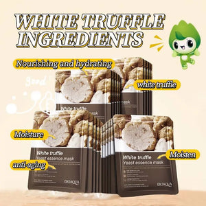 BioAqua White Truffle Facial Mask — Application Step
