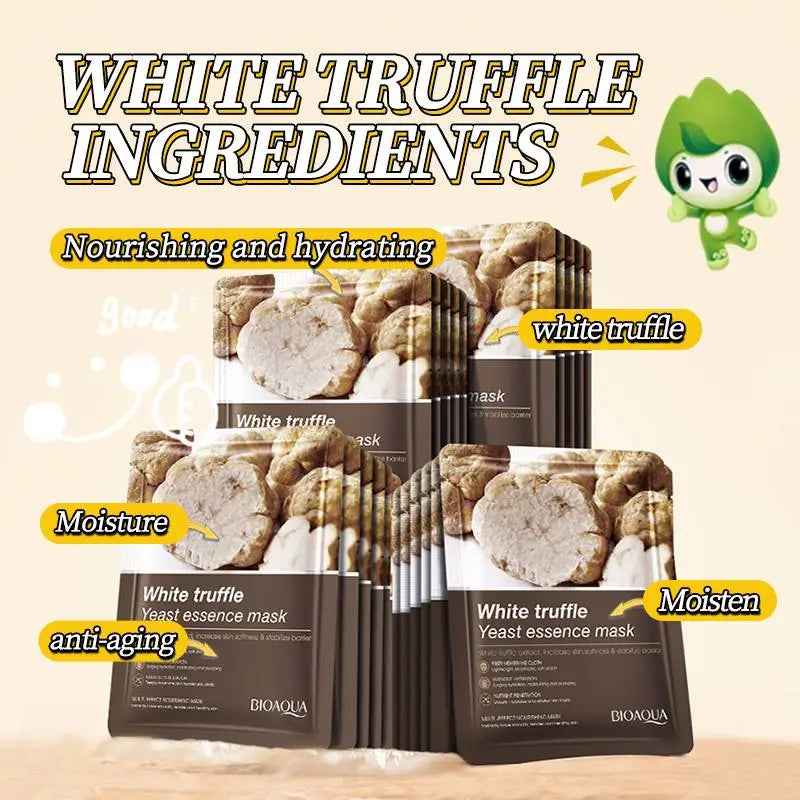 BioAqua White Truffle Facial Mask — Application Step