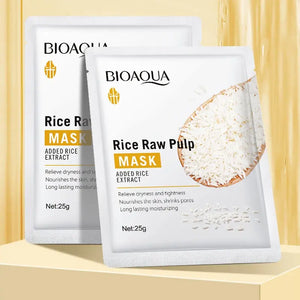 BioAqua Rice Raw Pulp Facial Mask ��� Hydrating & Brightening