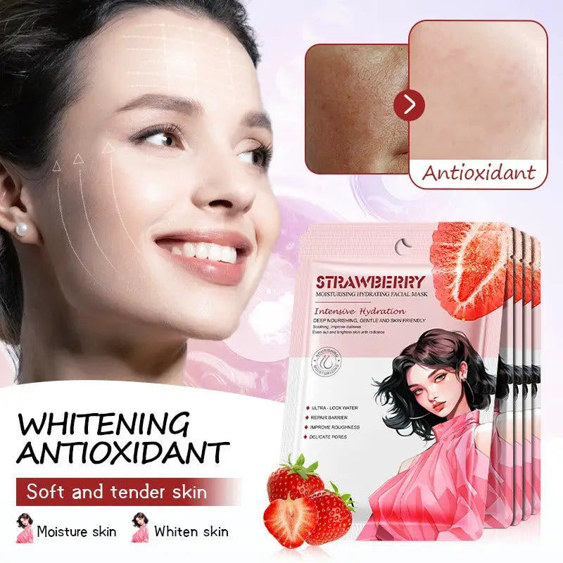 BioAqua Strawberry Mask with strawberry extract – nourishing face mask