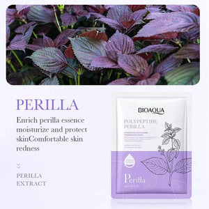 BioAqua Polypeptide Perilla Facial Mask — In-Use Application