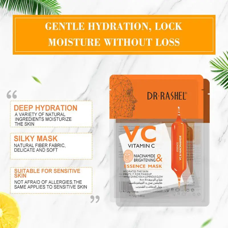 Dr Rashel Vitamin C Niacinamide Brightening Face Mask 28g – usage instructions