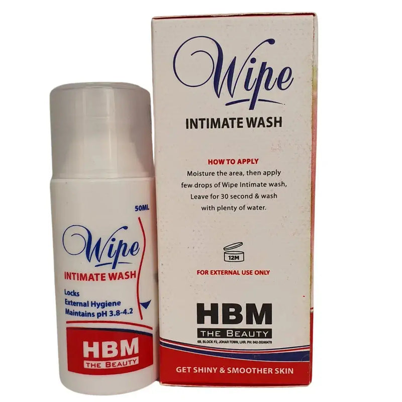 Everteen Paraben-Free Intimate Wash Wipes 50ml