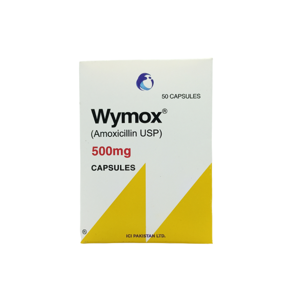 Wymox 500mg 50’s – Antibiotic Treatment for Bacterial Infections - Derma.pk