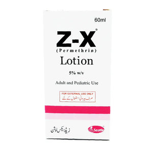 Z X Lotion 60ml – Permethrin Scabies & Lice Treatment