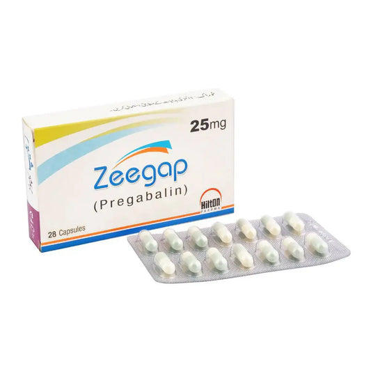Zeegap 25mg Capsule — Pregabalin for Nerve Pain and Anxiety Relief – Available in Pakistan