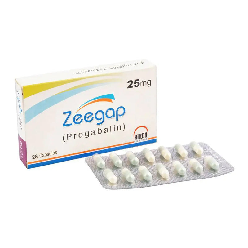 Zeegap 25mg Capsule — Pregabalin for Nerve Pain and Anxiety Relief