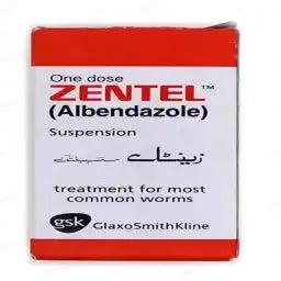 Zentel 10ml Suspension 100mg/5ml – Worm Infection Treatment Glaxosmithkline Pakistan