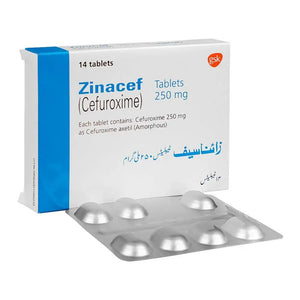 Zinacef 250mg Tablet – Antibiotic for Urinary, Skin, & Abdominal Infections