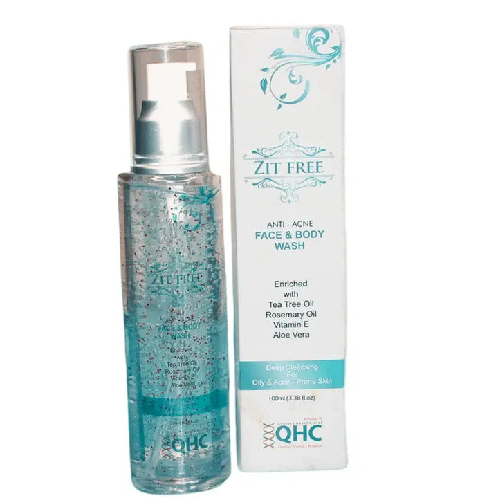Zit free anti acne face and body wash