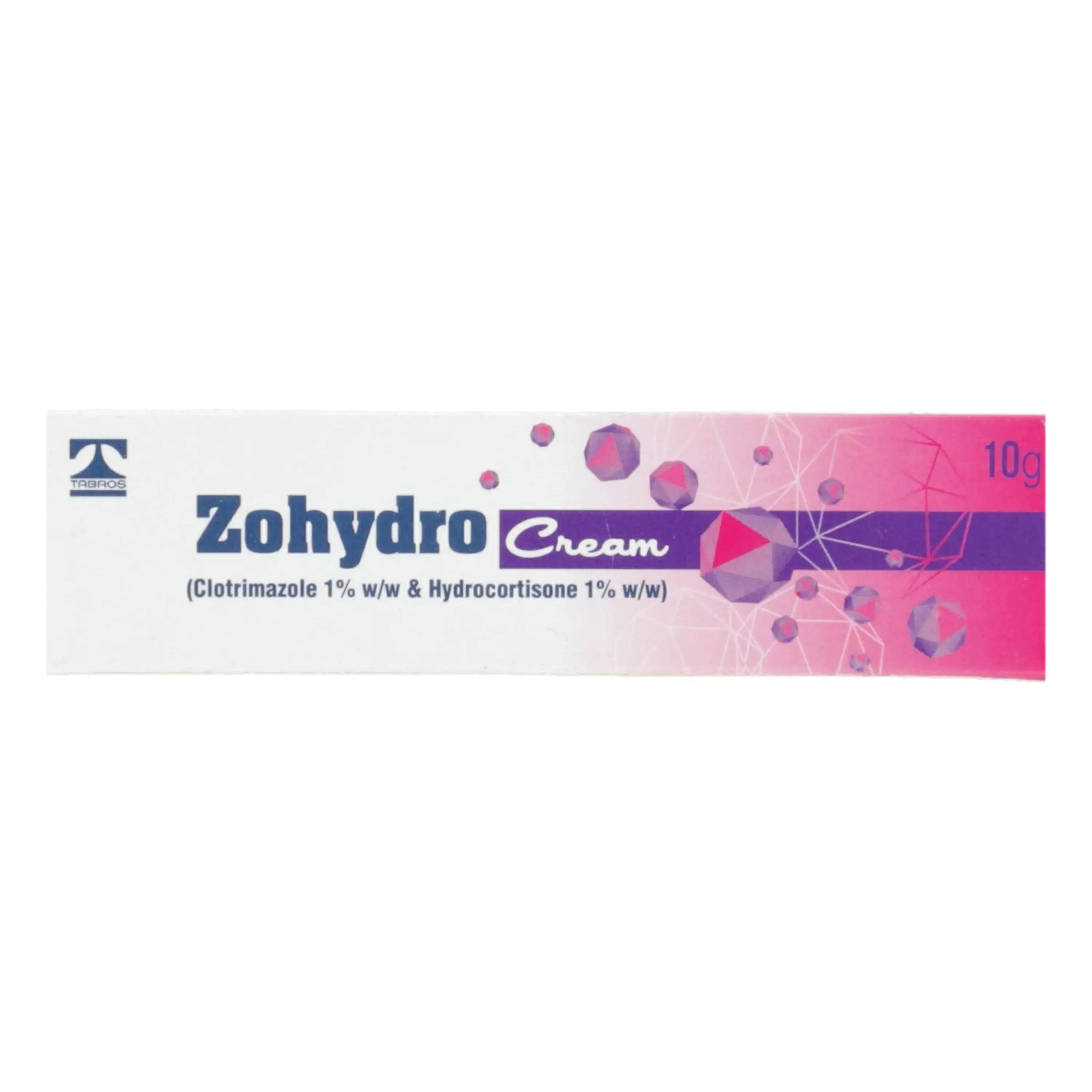 Zohydro Cream 10g — Clotrimazole antifungal cream for ringworm and athlete's foot by Tabros Pharma Pakistan