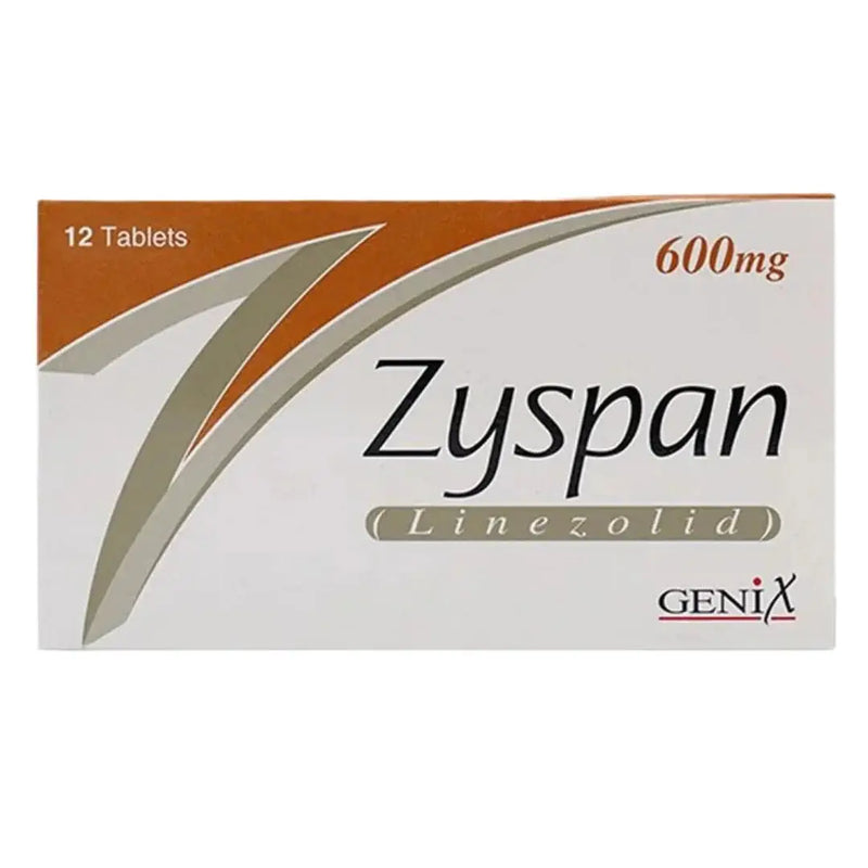 Zyspan Tablets 600mg (Linezolid) - Genix Pharma | derma.pk