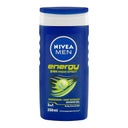 Nivea Men Energy 24H Fresh Effect 3-In-1 Shower Gel 250ml – For Body, Face & Hair photo 1