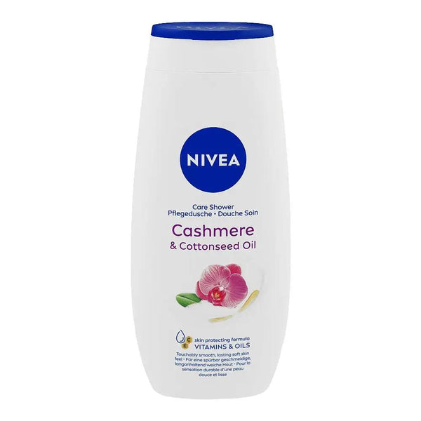 Nivea Cashmere & Cotton Seed Oil Care Shower Cream, For Soft Skin, 250ml