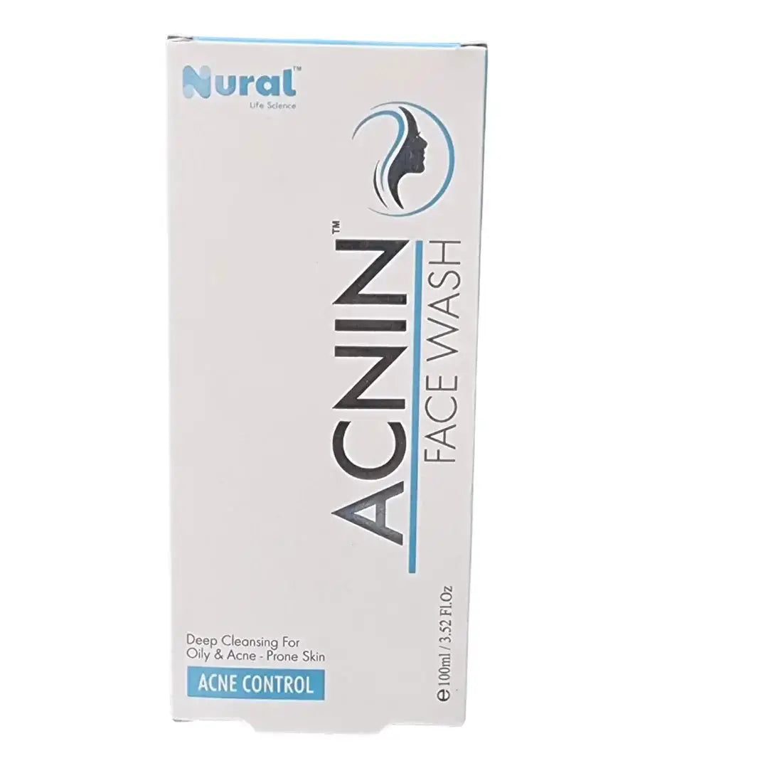 Nural Life Science Acnin Anti-Acne Face Wash 100ml packaging label detail