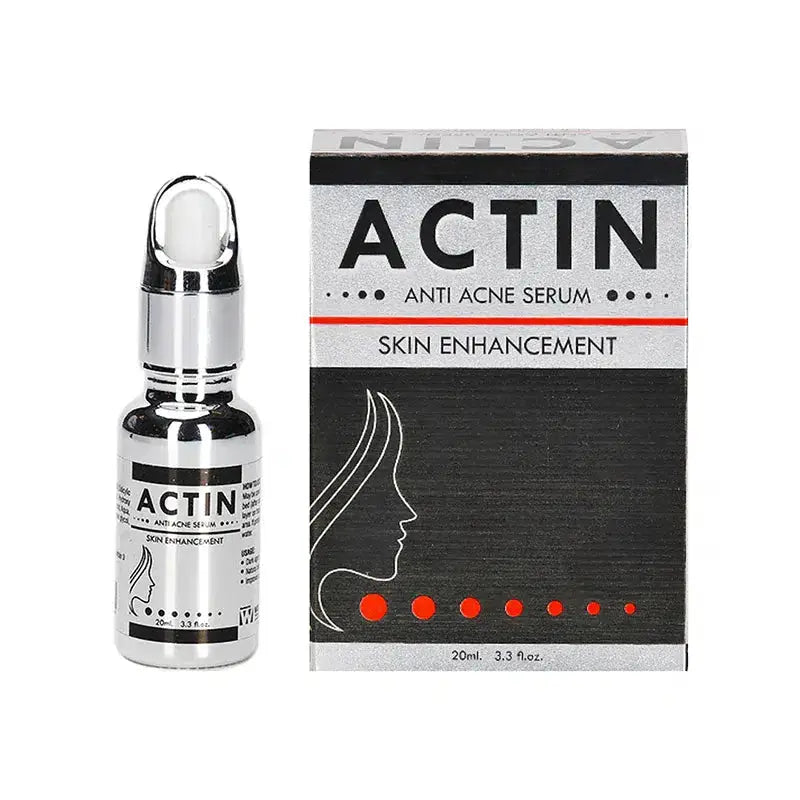 Actin acne serum dropper bottle salicylic acid oil-free formula