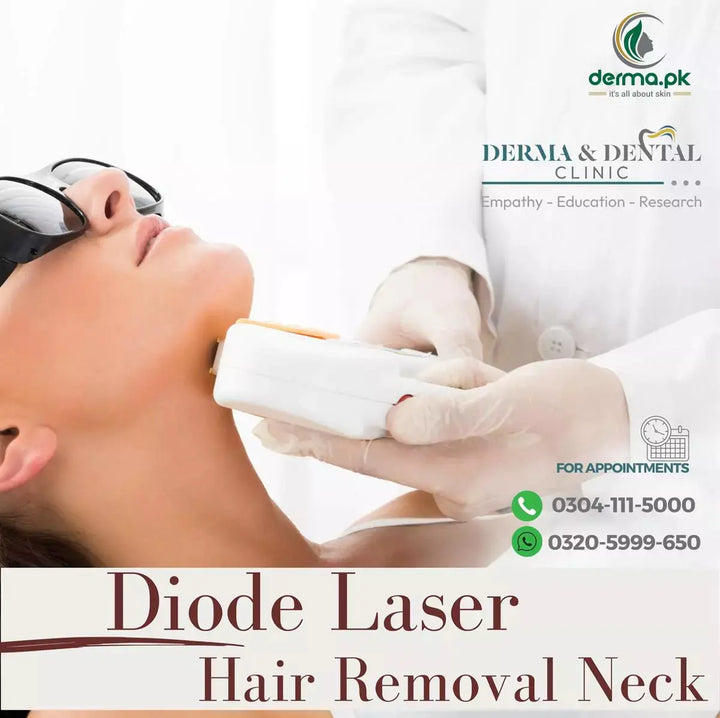 Advanced Diode Laser Hair Removal for Neck: Smooth, Hair-Free Results Derma.pk