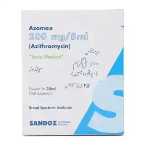 Azomax 25mL Suspension 200mg/5mL ��� Antibiotic for Bacterial Infections