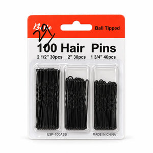 Ball Tipped Hair Pins - Pack of 100 (3 Sizes)