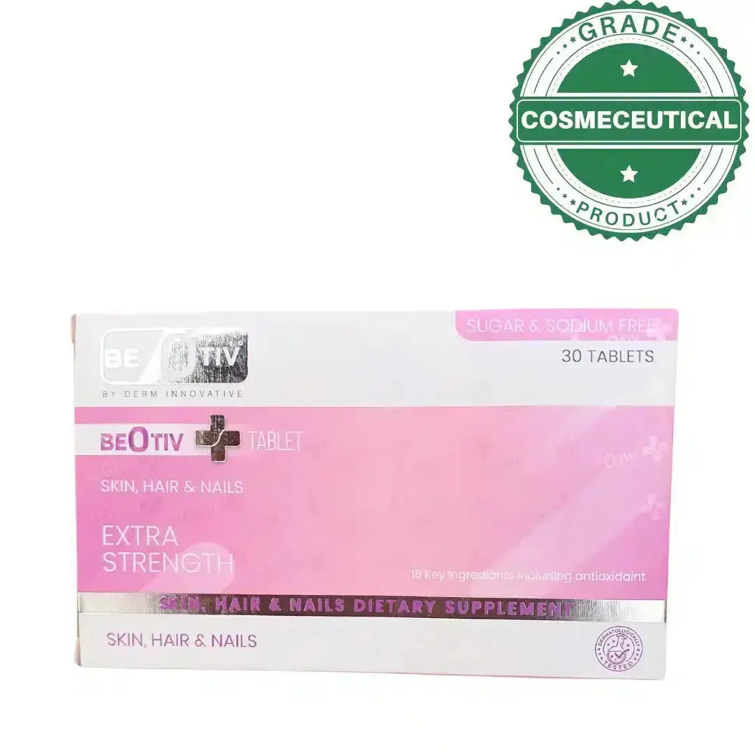 Beotiv hair skin nails supplement with Biotin Vitamin C Iron 30 tablets