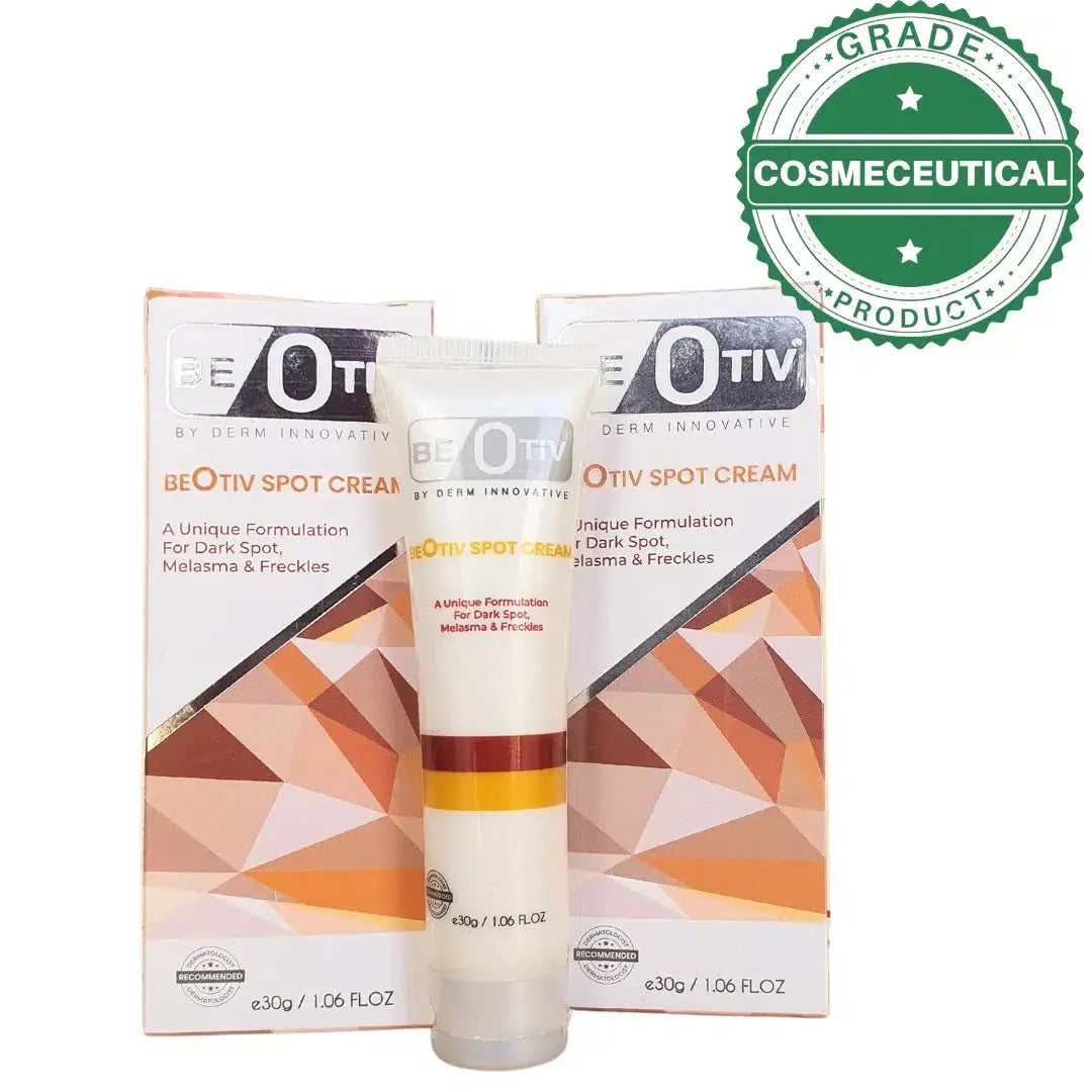 Beotiv spot cream tube with arbutin and licorice extract