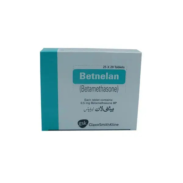 Betnelan 0.5mg Tablets – Betamethasone Corticosteroid for Inflammation & Pain