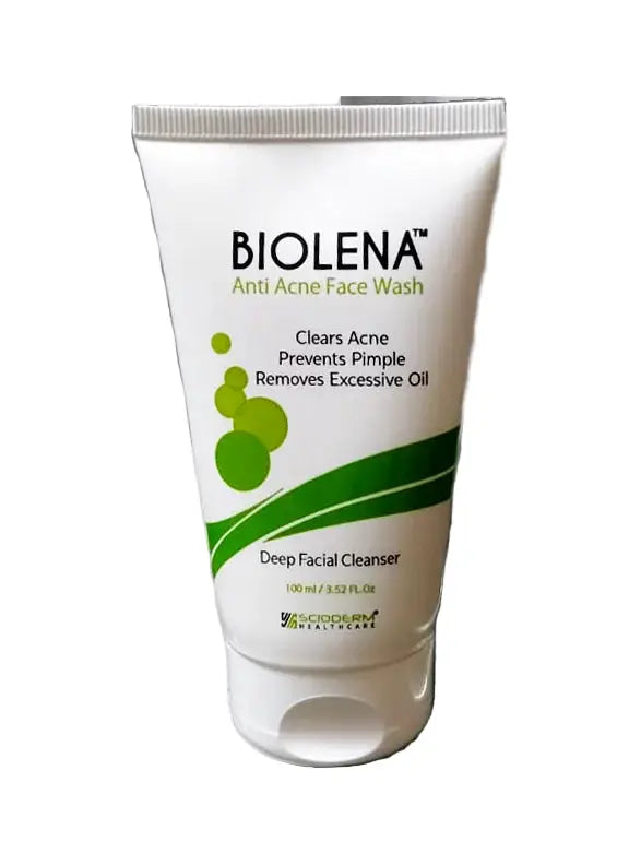 Biolena Face Wash 100 ml – Deep-Cleansing Anti-Acne & Oil-Control Facial Cleanser