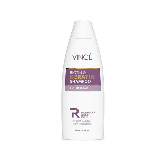 Vince Biotin Keratin Shampoo Hair Strength Growth Care