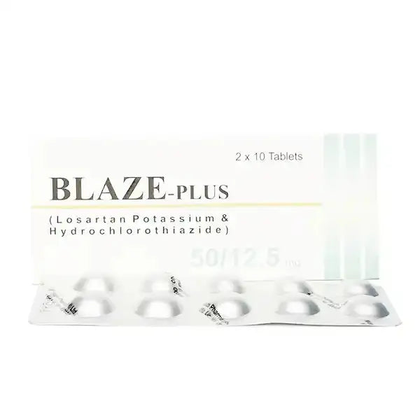 Blaze Plus Tablets – Losartan & Hydrochlorothiazide for Hypertension