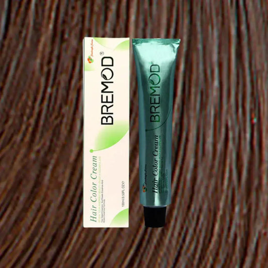 Bremod Hair Color 4.3 Medium Golden Brown — front view