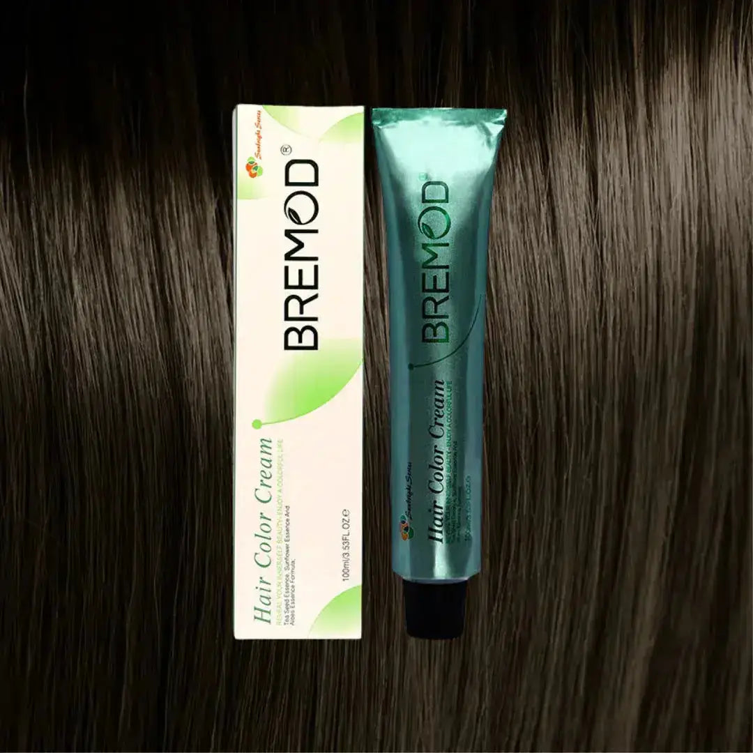 Bremod Hair Color 5.0 Natural Light Brown permanent hair color product packaging
