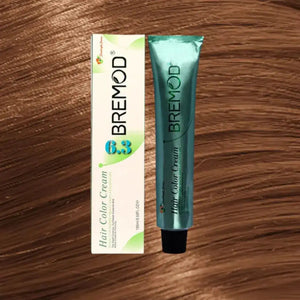 Bremod Hair Color 6.3 Dark Golden Blonde box — warm caramel blonde hair dye | derma.pk