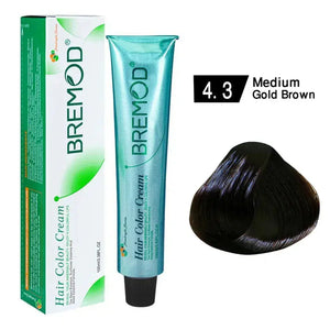 Bremod Hair Color 4.3 Medium Golden Brown — shade swatch
