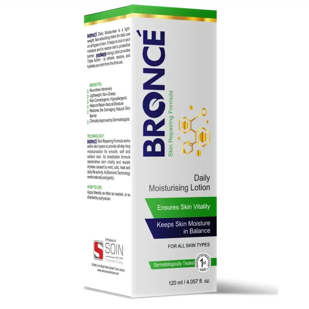 Soin Bronce Daily Moisturizing Lotion 120ml — front view of hydrating body lotion bottle – View Product Detail